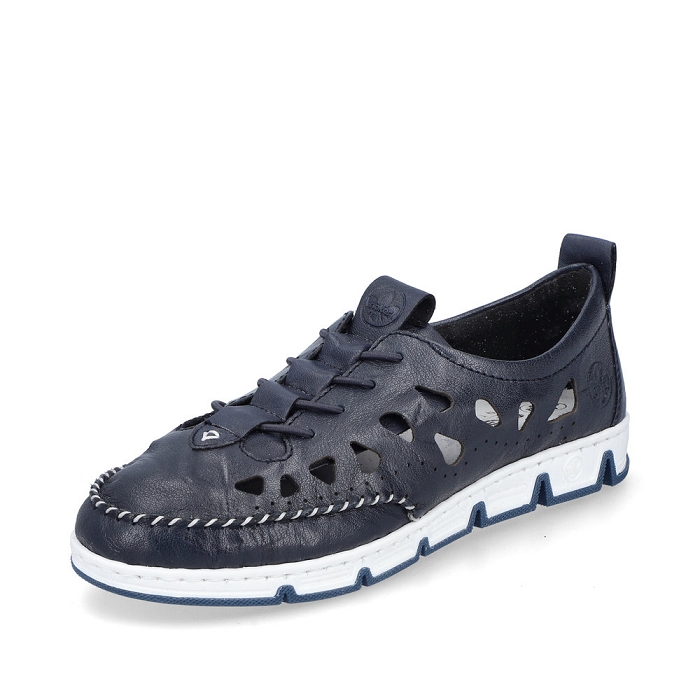 Rieker mocassin 49956 bleu